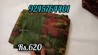 Diwali new collections georget fancy sarees Rs620 [upl. by Whatley]