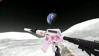 M4A1S Printstream  4x Battle Scarred Holo  Stickers Combo [upl. by Hazelton]