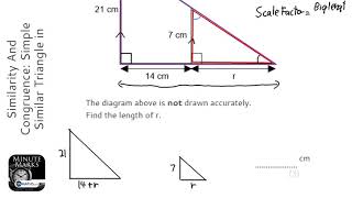 Similarity And Congruence Simple Similar Triangle in Triangle Grade 5  GCSE Maths Revision [upl. by Slavic]