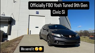 My 9th Gen Honda Civic Si is officially FBO YoshTuned [upl. by Xonel]