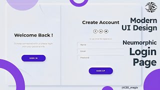 Neumorphism Login Form with HTML CSS amp JS  Modern UI Design  StepbyStep Tutorial [upl. by Cost]