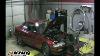 Kingmotorsports 235 WHP LSVtec Ported ITR manifold vs Stock ITR manifold [upl. by Atekram]