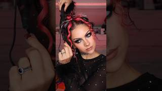 Tinsel Glitter Hair for NYE 🪩 hairtutorial hairstyle [upl. by Arannahs]