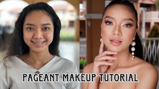 PAGEANT MAKEUP TUTORIAL 2023  GRABE GANDA NG CLIENT KO 😍  Makeup by Sydney De Taza [upl. by Jabon]