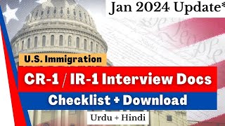 NEW Spouse Visa Document Checklist  CR1 IR1  NVC  Embassy Interview  Ramsha Khan Immigration [upl. by Yra]