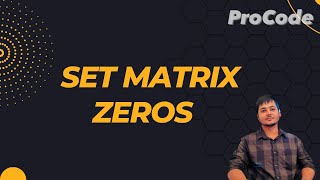 Leetcode 73  Set Matrix Zeroes  Java  Strivers SDE Sheet 🔥 [upl. by Avlis]