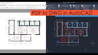 Adding PDF to AutoCAD as DWG file with correct scale [upl. by Melar]