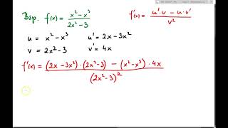 Ableitung mit Quotientenregel  Bsp 1 [upl. by Neirbo]