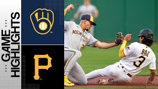 Brewers vs Pirates Game Highlights 9523  MLB Highlights [upl. by Einnok]