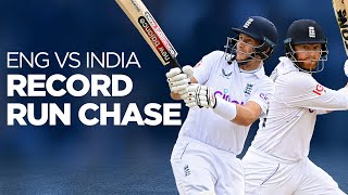 Bairstow amp Root 🆚 India  📺 Run Chase to Win IN FULL  ⏮️ England v India 2022 [upl. by Helsell580]