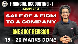 Sale of a Firm to a Company Revision  FY BCOM SEM  I  FINANCIAL ACCOUNTING  by DEVASHISH SIR [upl. by Hafeetal526]