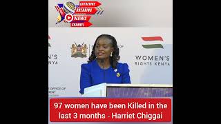 97 Women have been Killed in the last 3 months  Rutos advisor on women rights Harriette Chiggai [upl. by Winebaum]