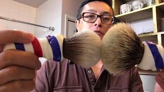 YAQI Brush Review Synthetic and Silvertip [upl. by Tlevesor]