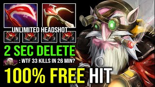 WTF 100 FREE HIT Desolator Knockback 2 Sec Delete Any Hero Overpower Hit Like a Truck Sniper Dota 2 [upl. by Nnyrat]