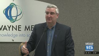 Gov Holcomb unveils agenda for 2018 legislative session [upl. by Gamal]