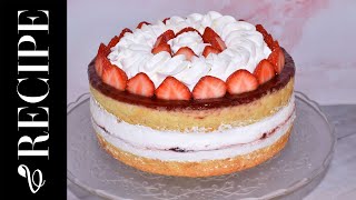 Vegan Victoria Sponge Cake  Vegan Desserts  The Vegan Pastry [upl. by Hnahym]