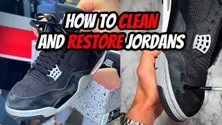 500 JORDAN 4s FOR 40 😱 FULL ASMR RESTORATION AND DEEP CLEAN ✅ [upl. by Ytisahcal]