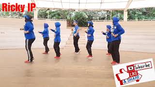 NOMALETE LINE DANCE Senam kreasiCor Ricky IP SETU [upl. by Giamo]