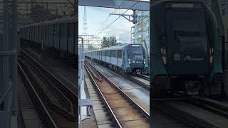 Sydney Metro City Timetable Testing at Chatswood trains railway transport sydneymetro shorts [upl. by Nauqyt264]