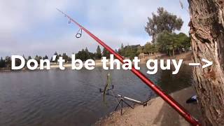 Almaden Lake Catching with HookLyingampSinker [upl. by Forsta]