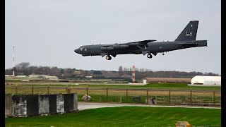 Two B52s landing  15th Nov 2024 🇬🇧 🇺🇸 [upl. by Mathur]