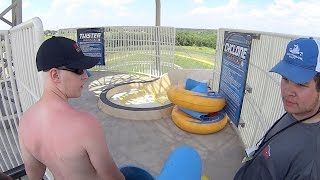 Cyclone Water Slide at Schlitterbahn Kansas City [upl. by Reivad92]