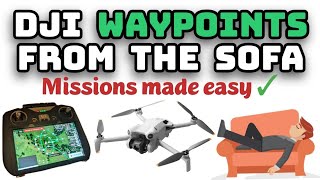 Waypoints tutorial  DJI Drone flying made easy dji waypoint mini4pro drone [upl. by Erlond440]