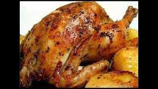 ricetta pollo e patate al forno croccanti [upl. by Hgielrebmik]