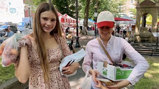 Karolina Protsenko at the farmers market [upl. by Nannah771]