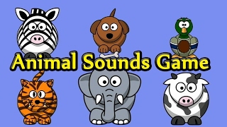 Interactive Animal Sounds Game  Guess The Animals for Toddlers  Kids Learning Videos [upl. by Akins401]