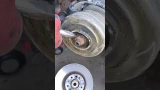 how to unscrew a rusted nut with a hammer drill mechanic mechaniclife [upl. by Aynahs386]