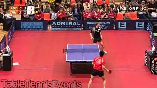 Ma Long 18 years Vs Werner Schlager  Match 3 World Champion Warmup 2007 [upl. by Thurman48]