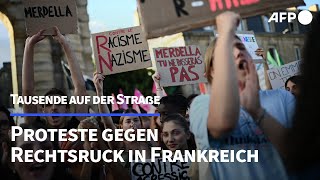 Frankreich Tausende demonstrieren gegen Rechtsruck  AFP [upl. by Labanna]