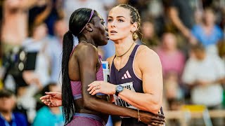 Lieke Klaver vs Rhasidat Adeleke • Womens 400m • Monaco Diamond League 🇲🇨 💎 12072024 [upl. by Aid]