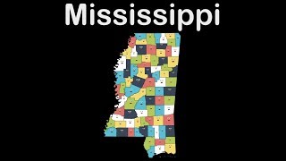 Mississippi GeographyMississippi StateMississippi Counties [upl. by Laamak]