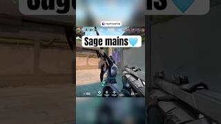 We love sage mains🩵 valorant valorantclips valorantgirl valorantfunniest gamer valorantsage [upl. by Hsetim]