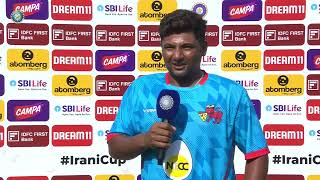 SARFARAZ KHAN INTERVIEW  IRANI CUP 2024 MUMBAI VS REST OF INDIA [upl. by Carl778]