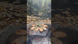 Doğal Taş Ocakta Palamut Izgara 🐟  cooking grilled bonito on a natural stone stove [upl. by Eitac]