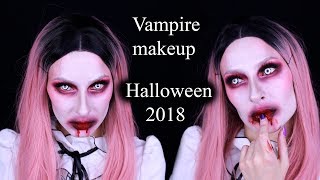 Образ на Halloween 2018 Макияж вампирши Vampire makeup [upl. by Adnahsed]