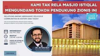 Kami Tak Rela Masjid Istiqlal Mengundang Petinggi Organisasi Pendukung Zionis ini [upl. by Epifano]