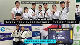 Freestyle Pair Poomsae India in Chuncheon Korea Open International Taekwondo championship 2024 [upl. by Egarton]