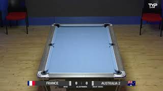 France v Australia 2  Mens  2024 BI World Blackball Championships  Bridlington Spa [upl. by Annahaj68]