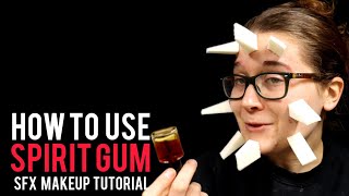 How to Use Spirit Gum  How to Activate and Remove Spirit Gum  Beginner Friendly SFX Makeup [upl. by Rinaldo80]