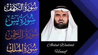 Abdul Wadood Haneef ∥ AlKahf  Yaseen  ArRahman  AlMulk ∥ [upl. by Meehaf]