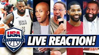 USA VS CANADA LIVE REACTION  Richard Jefferson Channing Frye Kendrick Perkins amp Tristan Thompson [upl. by Notnroht]