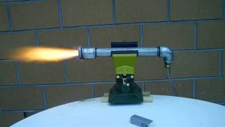 Hybrid Rocket Engine Test 1 [upl. by Ema185]