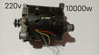 I turn dynamo into 220v 10000w electric generator use super magnet [upl. by Dorothee]