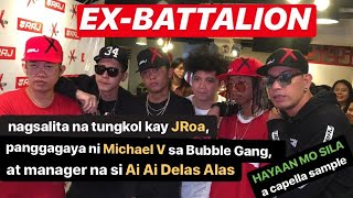 Ex Battalion nagsalita na tungkol kay JRoa panggagaya ni Michael V at nagsample ng Hayaan Mo Sila [upl. by Asenaj]