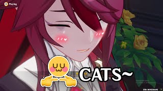 ROSARIA SMILED CONFIRMED CAT LOVER Genshin Impact 45 Cat Event [upl. by Fregger]