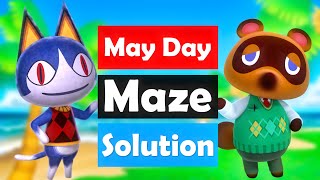 Animal Crossing 2023 May Day Maze Solution [upl. by Ainsworth768]